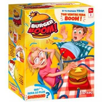 Juego de Mesa Burger Boom Lansay - Infla la Barriga - ¿Quién hará BOOM? - A partir de 5 años