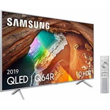 Samsung QLED 4K 2019 65Q64R - Smart TV de 65 con Resolución 4K UHD, Supreme Ultra Dimming, Q HDR, Inteligencia Artificial 4K, Diseño Metalico, Premium One Remote, Apple TV y compatible con Alexa