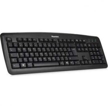 Teclado USB Profesional Hamlet QWERTY Inglés Internacional Color Negro