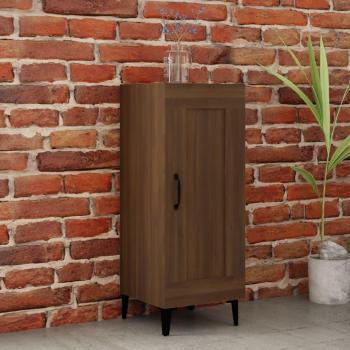 Aparador de madera de ingeniería 34,5x34x90 cm, mueble de almacenaje moderno para salón, buffet auxiliar, armario de almacenamiento en color marrón roble