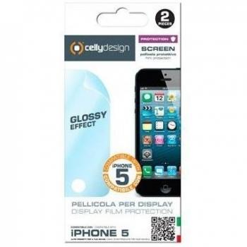 Celly SCREEN185G - Protector de pantalla para Apple iPhone 5/5S