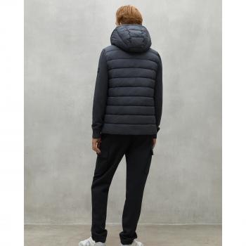 Abrigo Ecoalf para hombre con capucha, cierre de cremallera y tejido de nylon reciclado, modelo Denali gris (XL), casual y sostenible