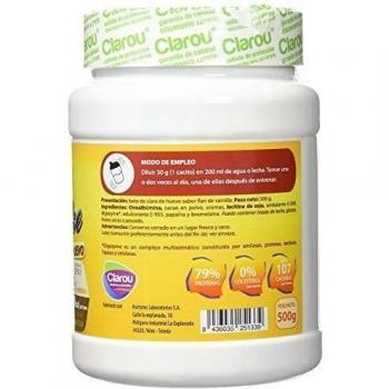Clarou Ovo Shake Flan, Sabor a Vainilla - 500 gr