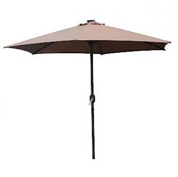 Sombrilla Redonda con LED Amalfi Ø 2,66 m Color Chocolate