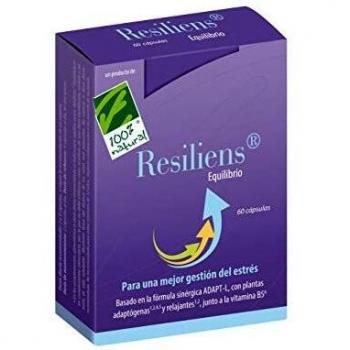 100% Natural Resiliens Equilibrio 60 Capsules