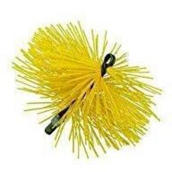 Cepillo de Nylon para Chimeneas y Estufas de Pellet, Diámetro 80 mm, Conexión M12
