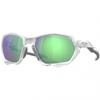 Oakley Plazma Prizm Road Jade Matte Clear Sports Sunglasses