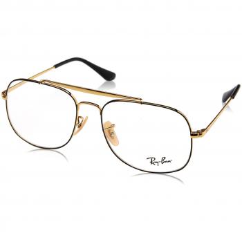 Ray-Ban 0RX6389, Monturas de Gafas para Hombre, Negro