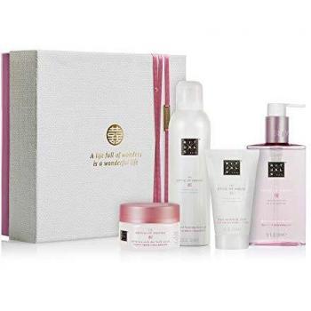 RITUALS Cesta Regalo para Mujeres del Ritual of Sakura, Tamaño Mediano - Con Leche de Arroz y Flor de Cerezo - Propiedades Nutritivas y Reparadoras para la Piel