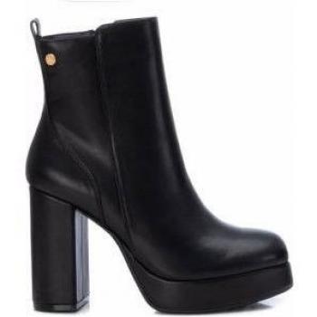 Botines Xti para Mujer Casual Negro con Tacón de 10cm y Cierre de Cremallera 142178
