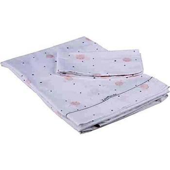Petitpraia Sleepy Rosa Juego Sábanas Tríptico Minicuna