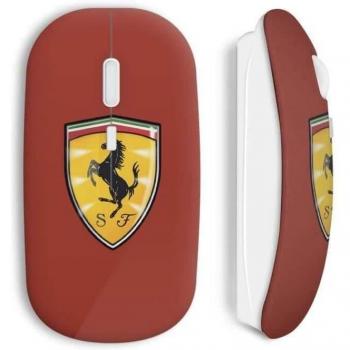 Ratón Inalámbrico Ferrari Logo Caballo Gráfico Rojo