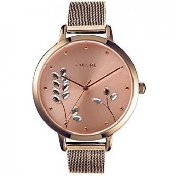 Oui & Me Grande Fleurette Rose Gold Tone Women's Stainless Steel Quartz Watch ME010155