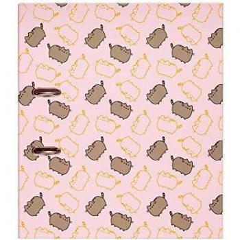 Archivador con compresor Pusheen rose collection - Archivador 2 anillas - Carpeta con varilla compresora - Archivador de palanca / Archivador A4 - Carpeta anillas - Archivador anillas