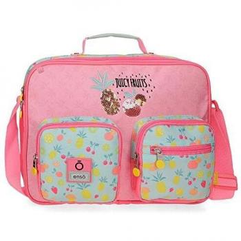 Cartera Escolar Enso Juicy Fruits, 38x28x6 cm, Multicolor