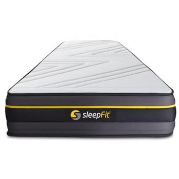 Colchón SLEEPFIT Active 90x210cm, Espesor 24cm, Memory Foam, Firmeza Alta, 5 Zonas de Confort