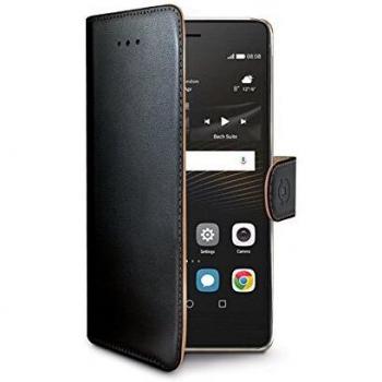 Celly WALLY564 - Funda Tipo Libro de Piel sintética para P9 Lite, Color Negro