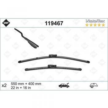 Limpiaparabrisas SWF VisioFlex Set 550mm y 400mm