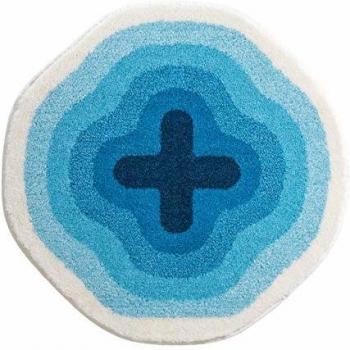Grund Karim 03 Alfombra de Baño, Acrílico, Azul, 90 cm