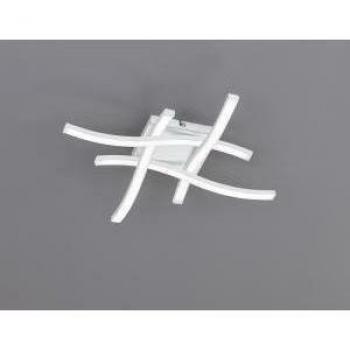 Plafoniera LED Route 4 Bacchette Ondulate Blanca 45,2cm x 45,2cm, 2000 Lúmenes