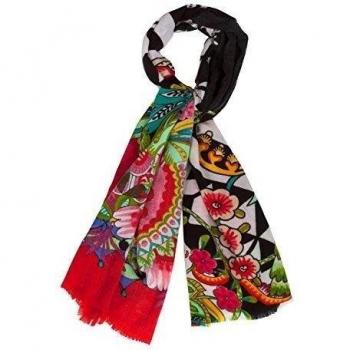Desigual SCARF_JACKY-Foulard Mujer,    Verde