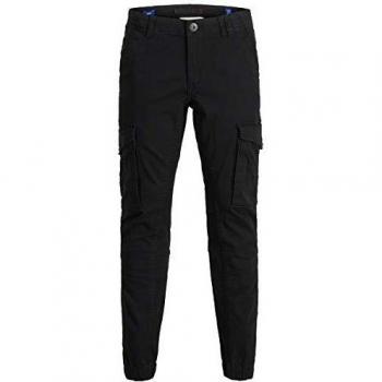 Jack & Jones Boys Slim Fit Cargo Pants Paul Black Size 170