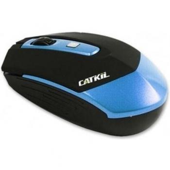 Catkil Phoenix - Ratón óptico inalámbrico, Color Azul