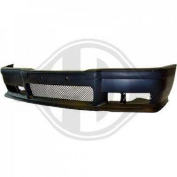 Parachoques delantero BMW E36 90-99, diseño deportivo para pintar, pintar todos mod. de ABS, color negro, para pintar con varillas, parrillas y spoiler podrá sustituir pieza de origen