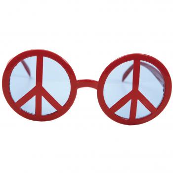 My Other Me - Gafas símbolo de la paz, talla única, color rojo