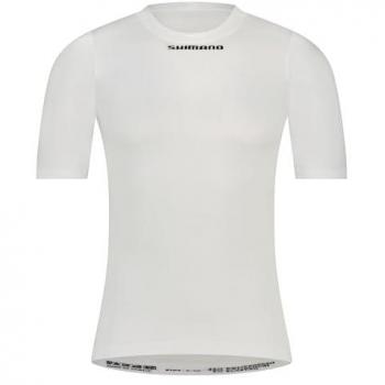 Camiseta interior Shimano Vertex manga corta blanca S-M