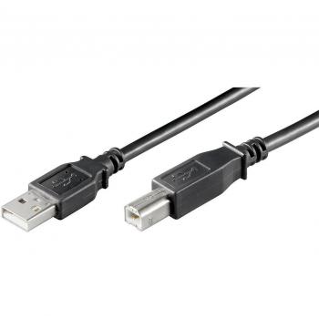 Cable de alta velocidad USB 2.0 A-B de 1.8m en color negro