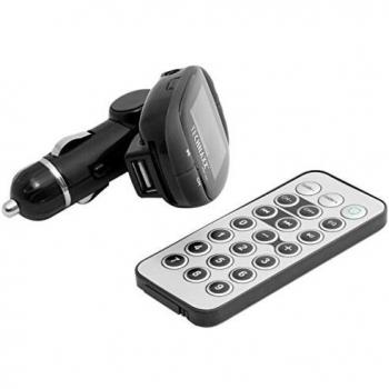 Technaxx Transmisor FM Kit de adaptador de coche Función RDS Transmisión de música a la radio del coche Unidad flash USB AUX Plug & Play 7 Ecualizador Presets FMT500