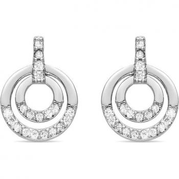 Pendientes Africa Basic de Luxenter en aleación de metal bañados en rodio con diseño elegante