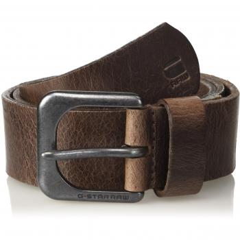 G-Star Raw Men's Zed Dark Brown Leather Belt (80 cm)