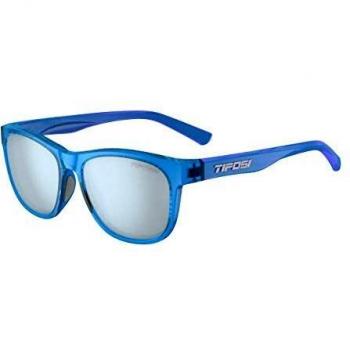Tifosi Swank Single Lens Sunglasses - Blue/Smoke Bright Blue - One Size - Male
