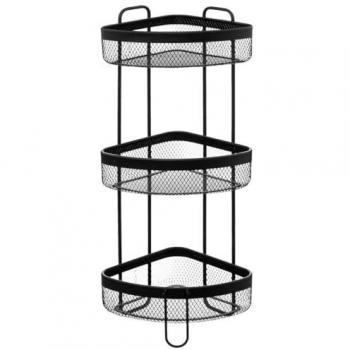 Estante Esquinero 3 Niveles Metal Negro Mayaj - 5five