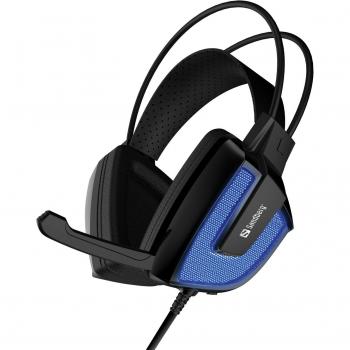 Sandberg 125-77 - Auriculares con micrófono en Parte Derecha, Negro