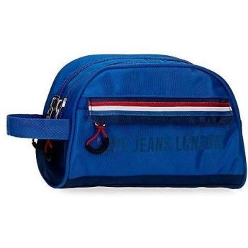 Neceser Doble Compartimento Adaptable Pepe Jeans Overlap, 26x16x12 cm, Azul