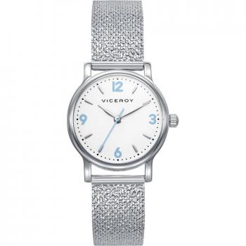 Pack Viceroy Sweet niña con reloj de malla milanesa de acero y pendientes de plata
