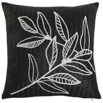 Cojín Decorativo Home Esprit Blanco y Negro 42 x 15 x 42 cm