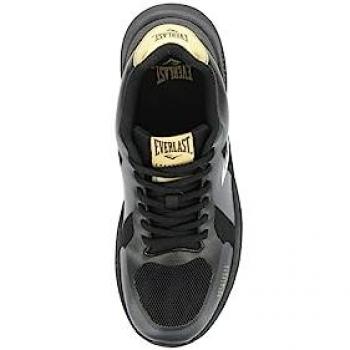 Zapatilla Everlast Burpee para hombre en color negro y gris, talla 44, diseño de entrenamiento, con características de comodidad y soporte