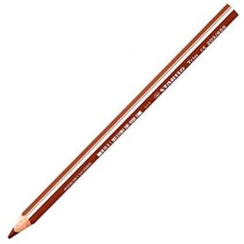 Lápices de colores Stabilo Trio grueso marrón claro - estuche de 12 unidades