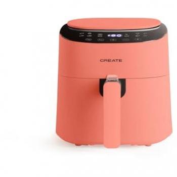 Freidora de Aire Sin Aceite CREATE PRO COMPACT 3.5L 1300W Terracota - 8 Programas, Acero Inoxidable, Circulación de Aire 360º