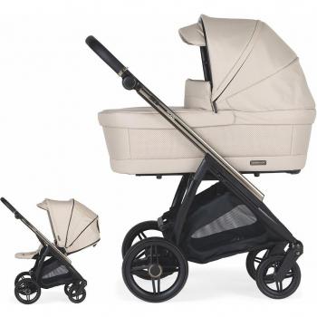 Carrito de bebé Bébécar Flowy Mixto Fumé/Negro
