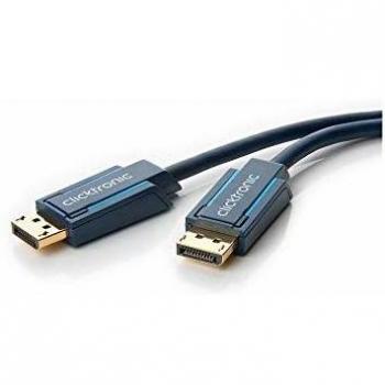 Cable DisplayPort M/M 3m Alta Calidad 4K@60Hz, Conectores Dorados, Compatible con FreeSync y G-Sync