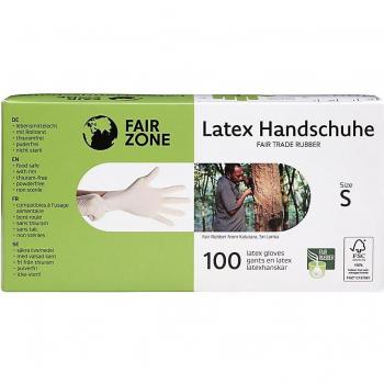 Guantes desechables de látex natural Fair Squared talla L 100 Uds FSC