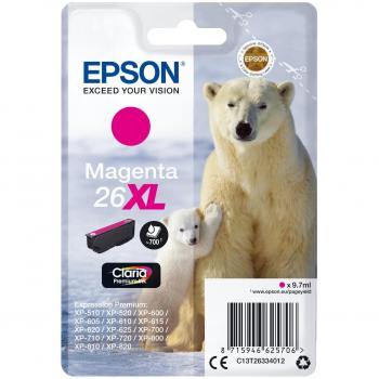 Epson 26XL Claria Premium High Capacity Magenta Ink Cartridge (Polar Bear)