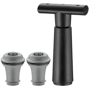 WMF - Vaciador Aire Botella Vino con 2 Tapones, 13,5cm Metric