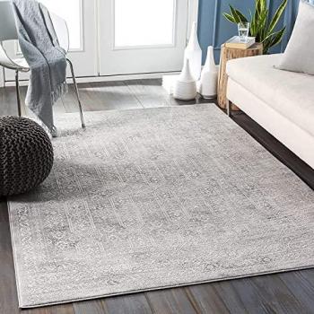 Surya Vintage Oriental Area Rug, Rectangular, Cream/Gray, 160x215 cm, 9 mm Pile Height