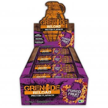 Grenade Reload 70g Fused Fruit Protein Flapjacks - Pack of 12 Bars